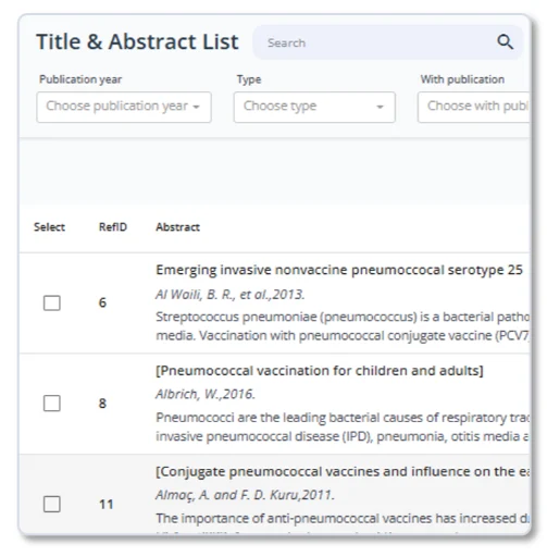 oneRay SLR Title and Abstract Screening
